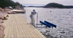 Vertical lift (1-post dock lift 1.4 tons)